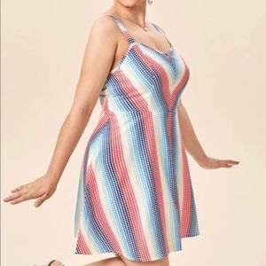 Shein rainbow dress size XL